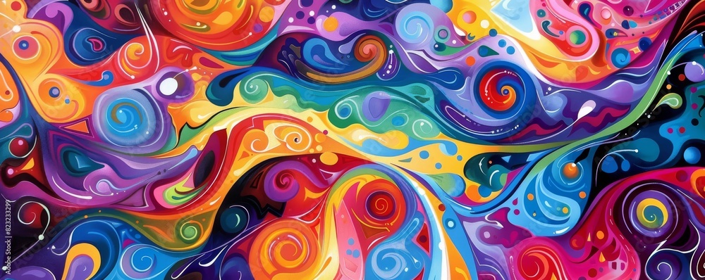 Electric Dreams - Abstract Art with Swirling Patterns and Vivid Hues of Energy and Dynamism Electric Dreams - Abstract Art with Swirling Patterns and Vivid Hues of Energy and Dynamism
