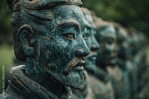Terracotta Army's Silent Guardians Italian Scholars Study China's LifeSized Soldiers Delving into Symbolism and Purpose of the Sculpted Warriors in the Afterlife Beliefs of the Qin Dynasty photo