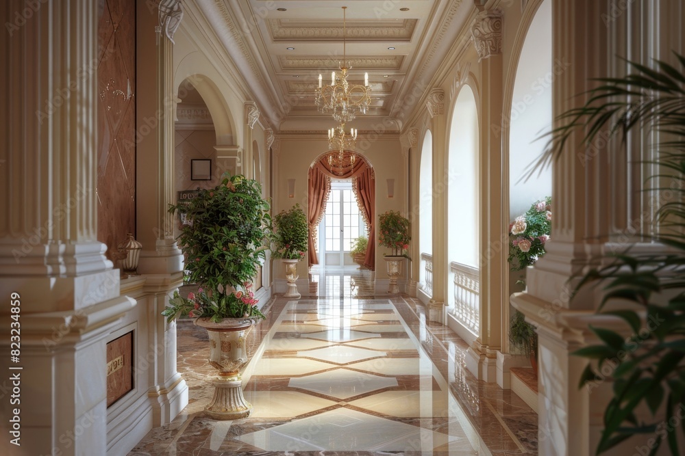 Classical Corridor Interior Classical Corridor Interior