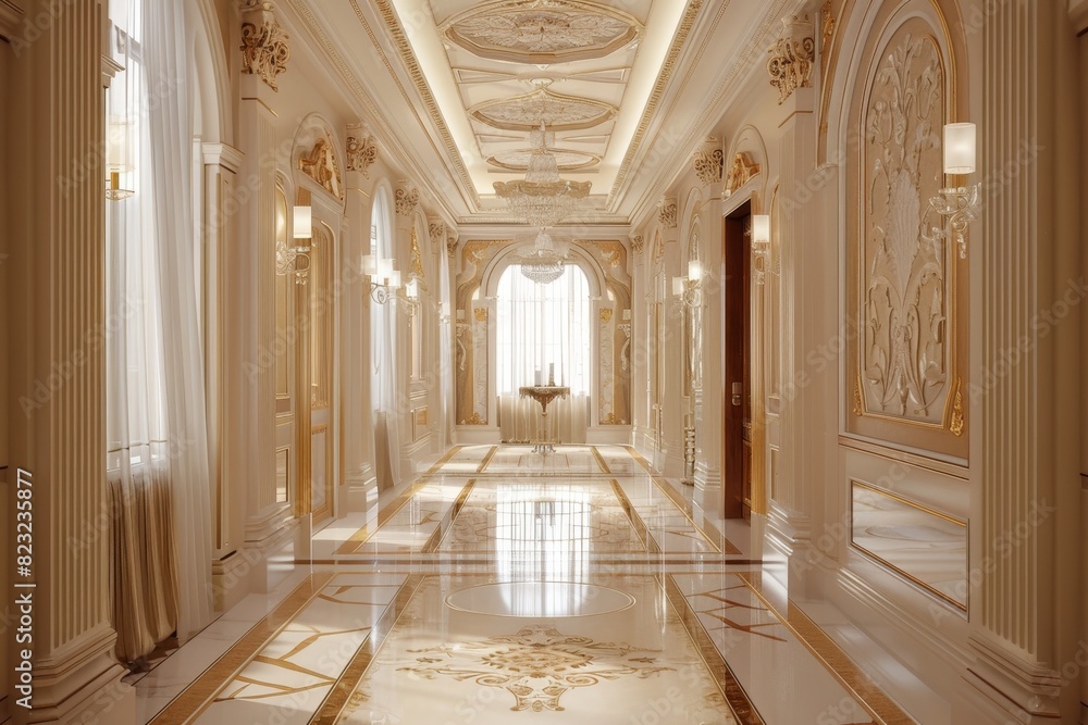 Fototapeta premium Classical Corridor Interior