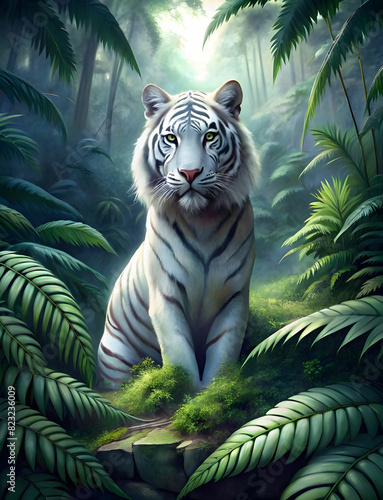 white-tiger-in-the-jungle 4k wallpaper majesti photo