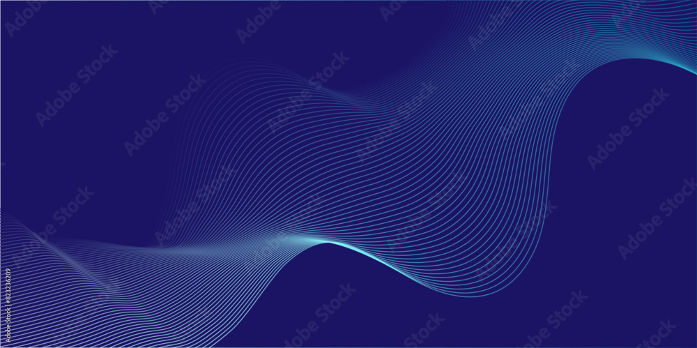 Vector abstract blue digital blend wave lines technology background. Modern minimal gradient white flowing wave lines and glowing moving lines. Futuristic technology and sound wave lines background. Vector abstract blue digital blend wave lines technology background. Modern minimal gradient white flowing wave lines and glowing moving lines. Futuristic technology and sound wave lines background.