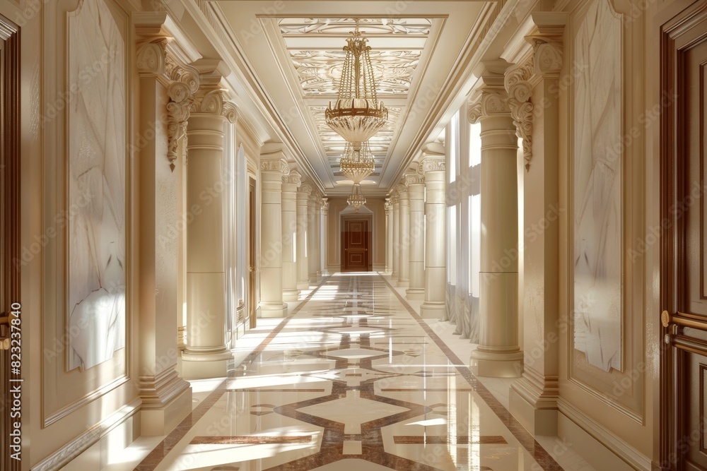 Classical Corridor Interior Classical Corridor Interior