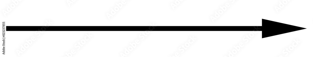 Long straight forward arrow vector icon Long straight forward arrow vector icon