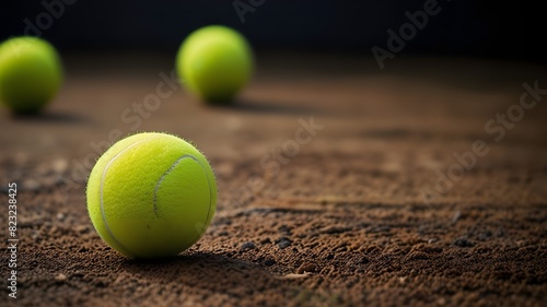 Tennis, Ball, Court, Yellow, Sport, Game, play, Generative AI © Moeen