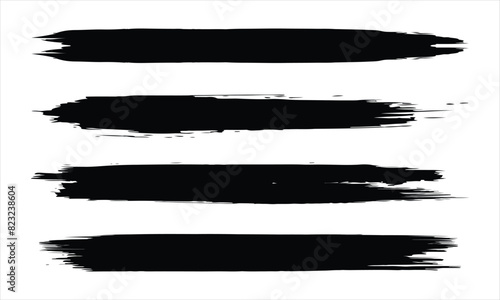 Paint Brush Strokes Set, watercolour grunge brush strokes collection Free Vector, Paint Brush Strokes Set Free Vector.