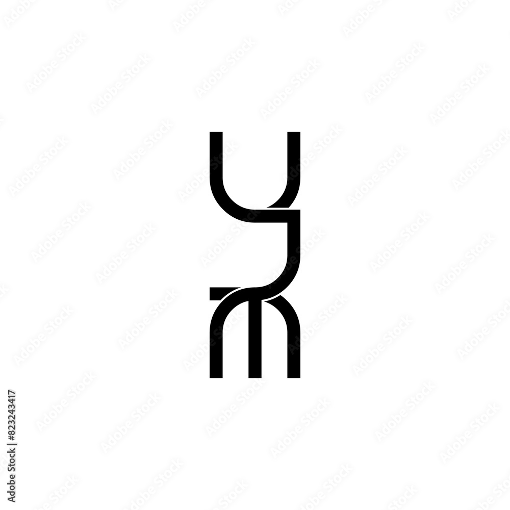 ujm initial letter monogram logo design ujm initial letter monogram logo design
