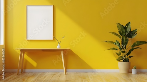 minimalist interior of modern interior desige 3D rendering photo
