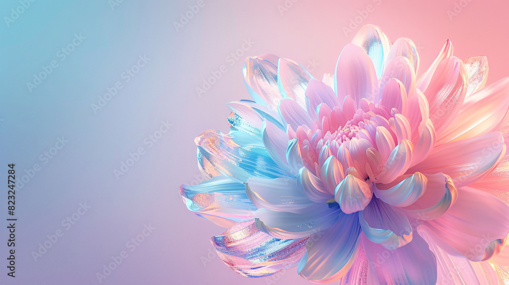 Obraz premium Colorful flower graphic poster PPT background, abstract flower computer wallpaper background