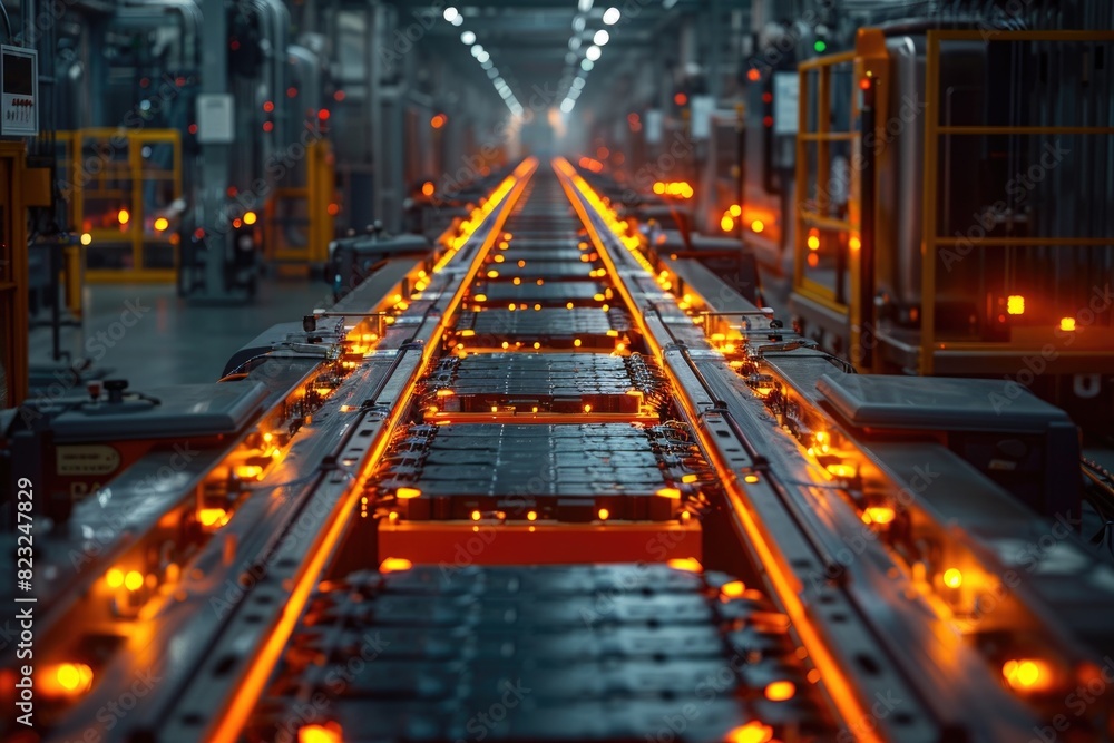 Modern automobile production assembly line Modern automobile production assembly line
