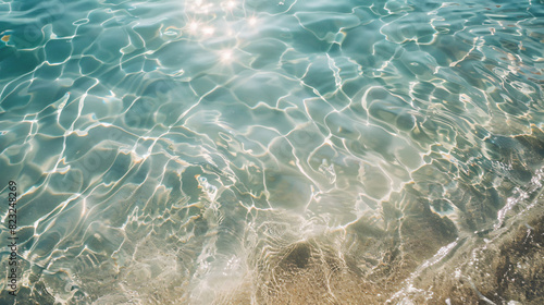 Beautiful background image of crystal clear ocean wate