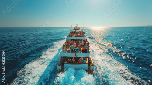 Group of People Riding on the Back of a Boat