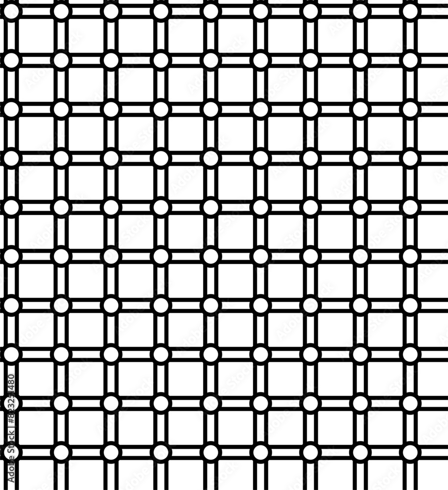 Black geometric pattern on white background