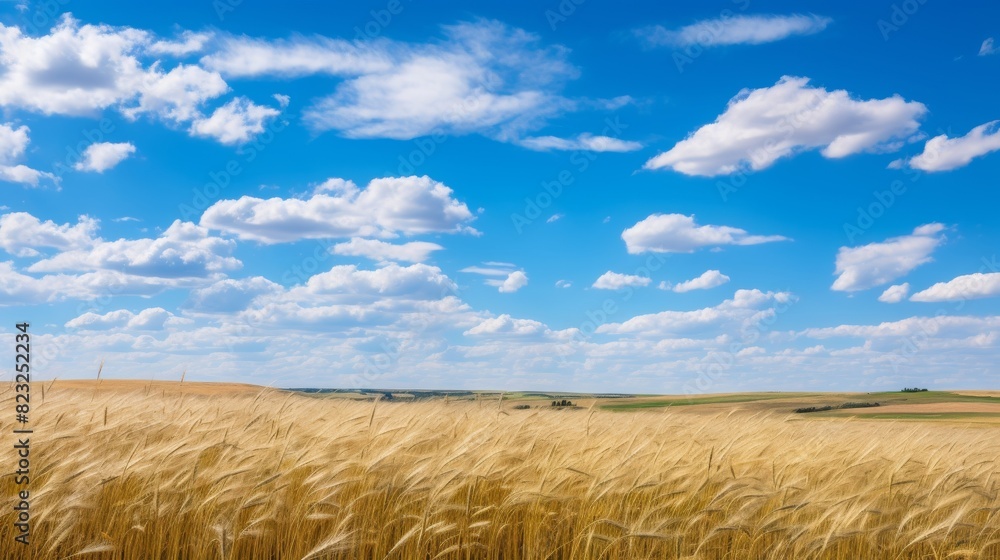 Vast expanse of swaying grass fields Vast expanse of swaying grass fields