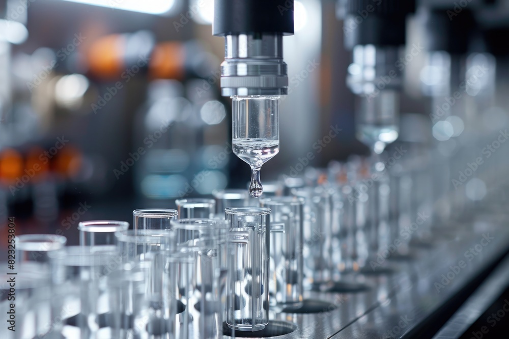 Bottles in the laboratory Bottles in the laboratory