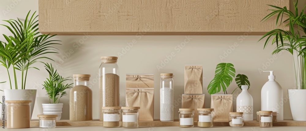 Ecofriendly packaging with a plantbased label Ecofriendly packaging with a plantbased label