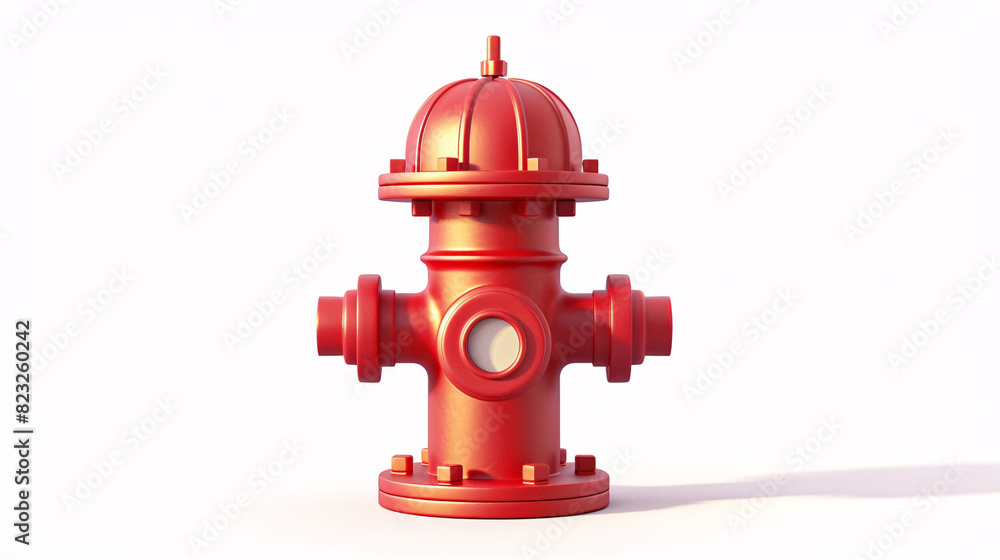 3D rendering of fire hydrant, National Fire Safety Day 3d fire protection concept illustration 3D rendering of fire hydrant, National Fire Safety Day 3d fire protection concept illustration