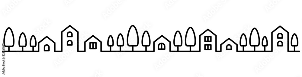City Landscape, city skyline graphic background in thin line style Vector illustration graphic design City Landscape, city skyline graphic background in thin line style Vector illustration graphic design