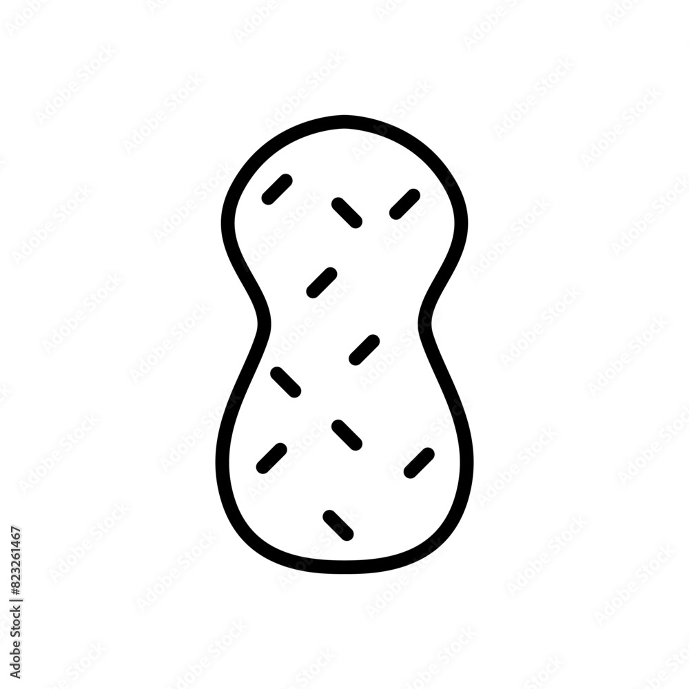 Sponge icon in thin line style Vector illustration graphic design Sponge icon in thin line style Vector illustration graphic design