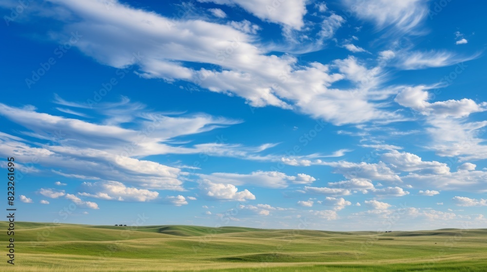 Ethereal clouds drift through the expansive sky Ethereal clouds drift through the expansive sky
