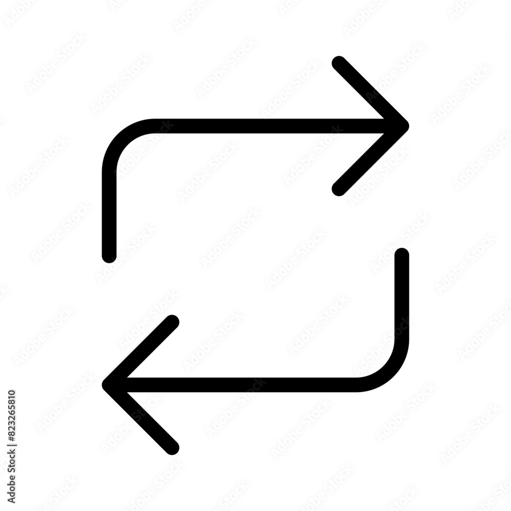 Data transfer icon in thin line style Vector illustration graphic design Data transfer icon in thin line style Vector illustration graphic design