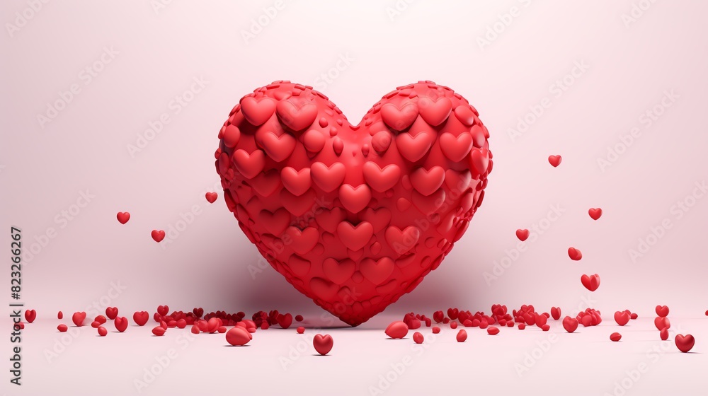 banner word LOVE heart illustration shape poster arranged 3d banner word LOVE heart illustration shape poster arranged 3d
