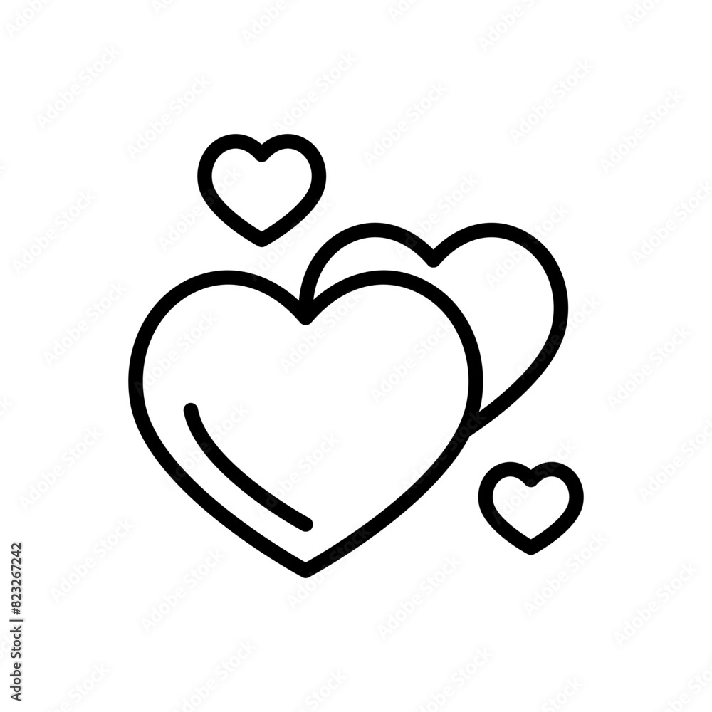 Lover icon in thin line style Vector illustration graphic design Lover icon in thin line style Vector illustration graphic design
