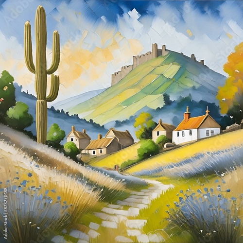 Landscape with village 