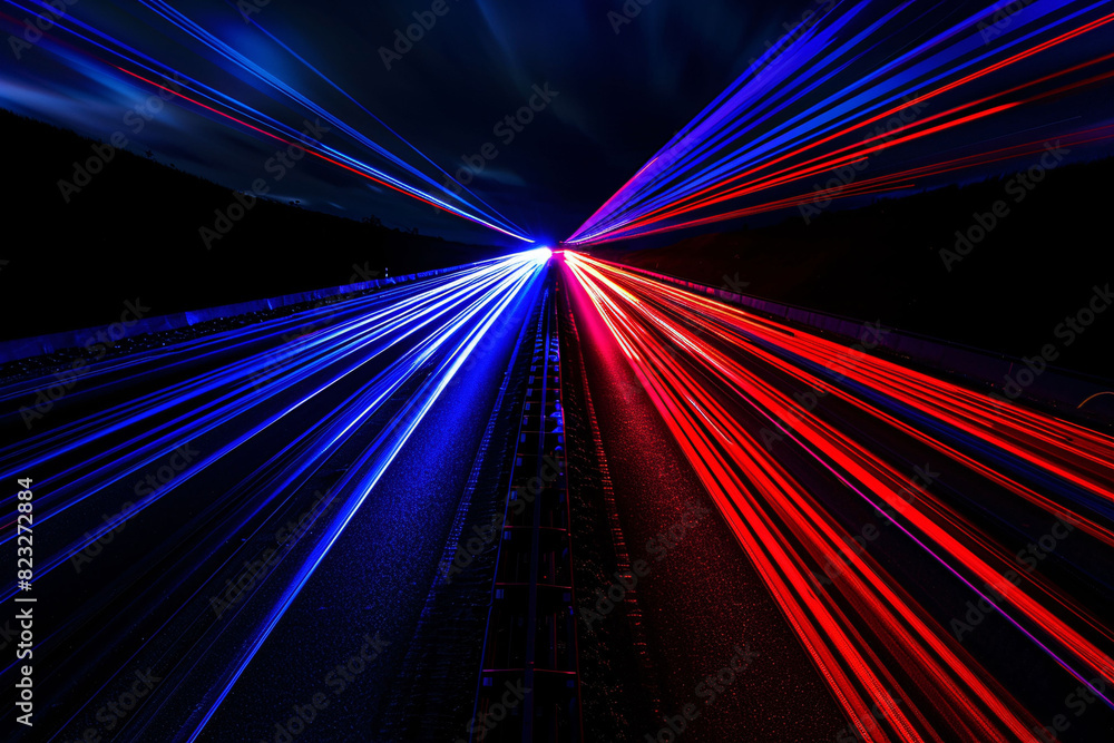 Fototapeta premium Radiant technology sense texture abstract KV main visual business PPT background