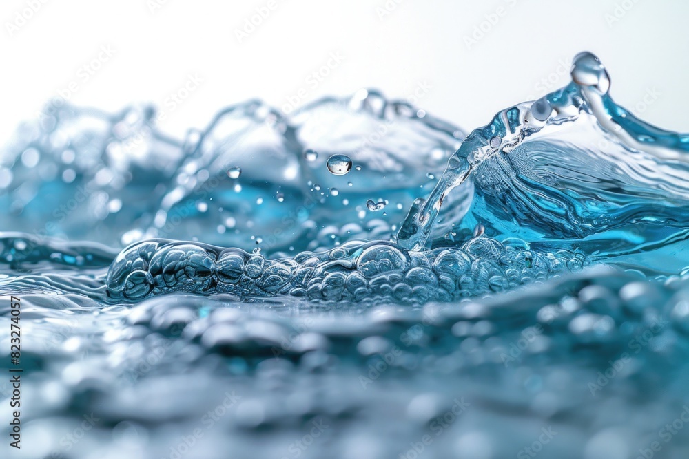 Droplets of water falling down Droplets of water falling down