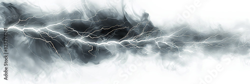 Lightning bolt illustration on white background.