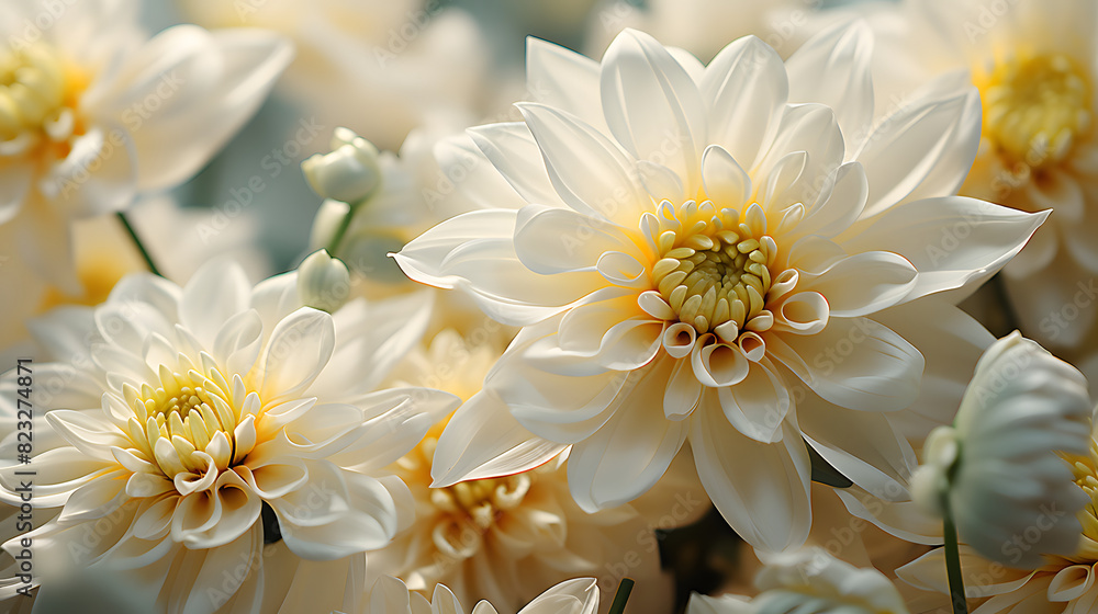 Digital soft and clear chrysanthemum plant abstract poster PPT background Digital soft and clear chrysanthemum plant abstract poster PPT background