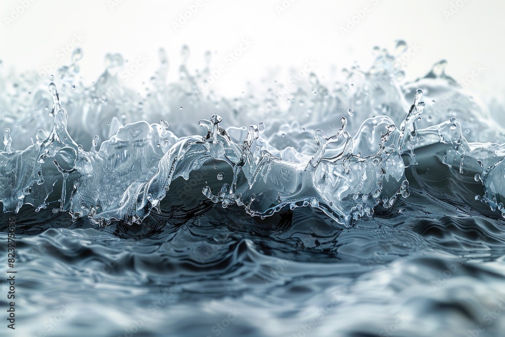 Droplets of water falling down Droplets of water falling down