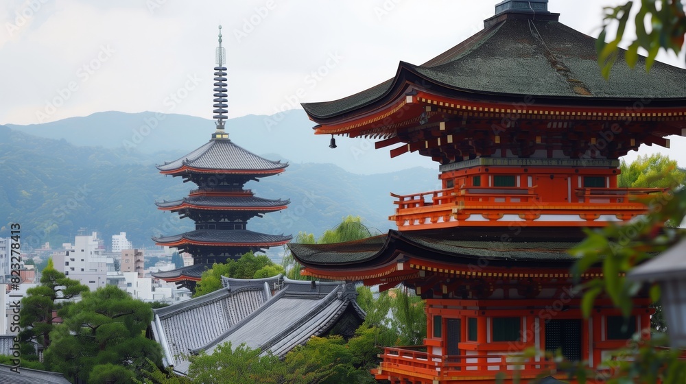 Kyoto's historic shrines and modern skyscrapers blend tradition and contemporary life, offering a unique experience. Kyoto's historic shrines and modern skyscrapers blend tradition and contemporary life, offering a unique experience.