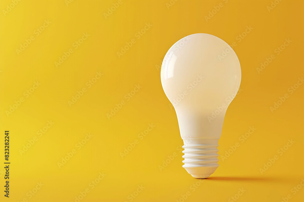 Idea concept and light bulb illuminate scene, personality and different creative thinking concept illustration Idea concept and light bulb illuminate scene, personality and different creative thinking concept illustration