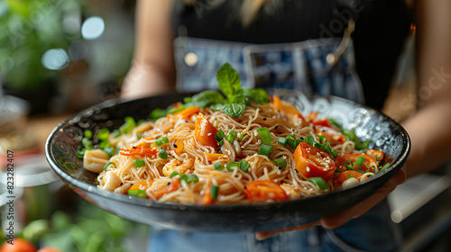 Chinese food wonton noodles takeaway