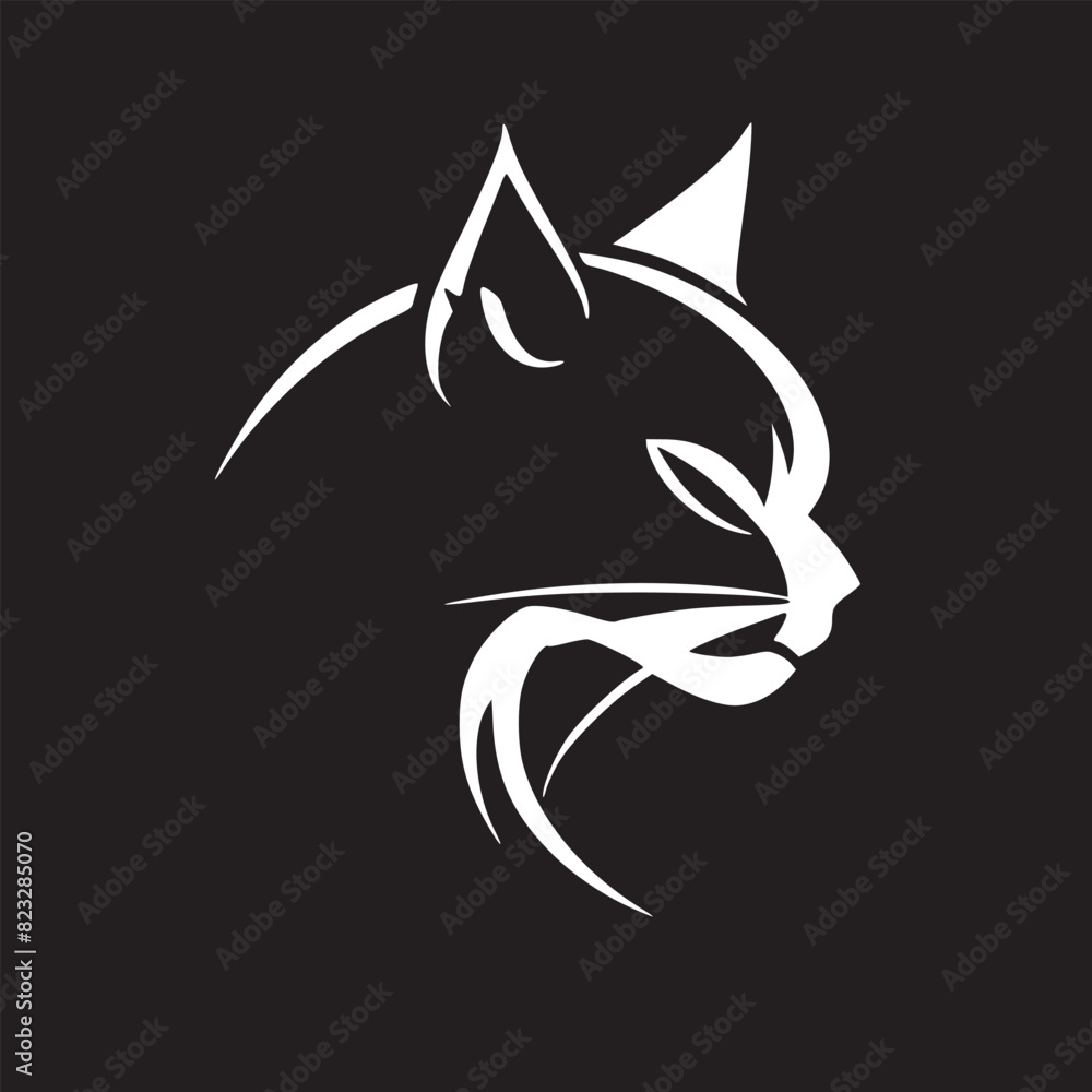 Cat Vector Design Logo Simple Cat Vector Design Logo Simple