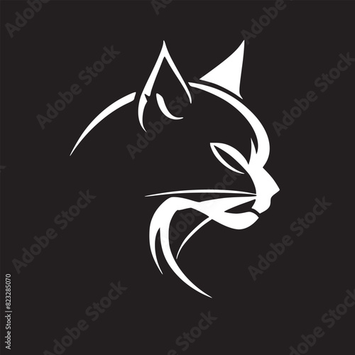 Cat Vector Design Logo Simple