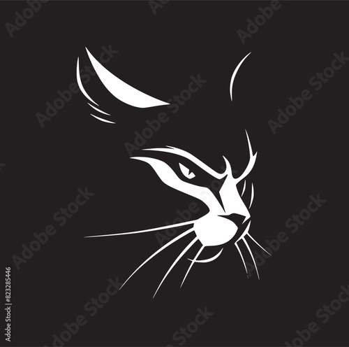 Cat Vector Logo Simple