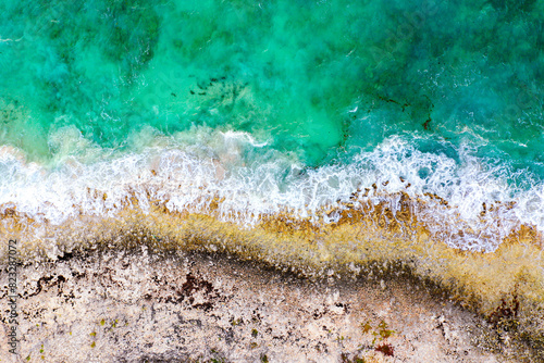 The rugged windward side of Anguilla Island braces against the majestic and ever-moving Caribbean.