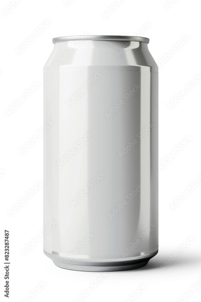 Blank Aluminum Soda Can on White Background for Brand Mockup Blank Aluminum Soda Can on White Background for Brand Mockup