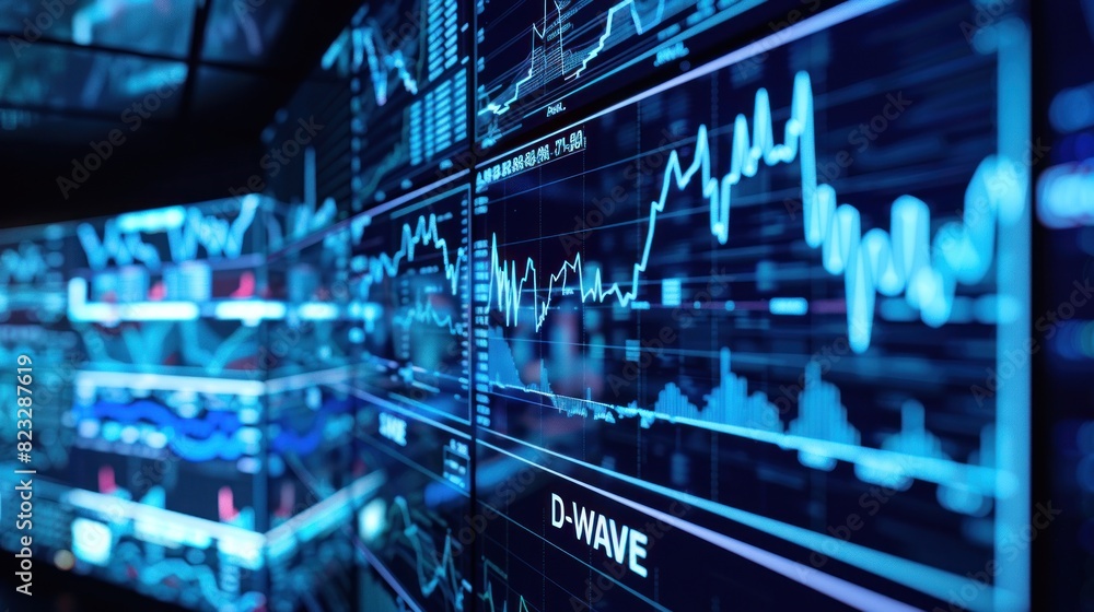 A stock market chart with candlestick lines, displaying the performance A stock market chart with candlestick lines, displaying the performance