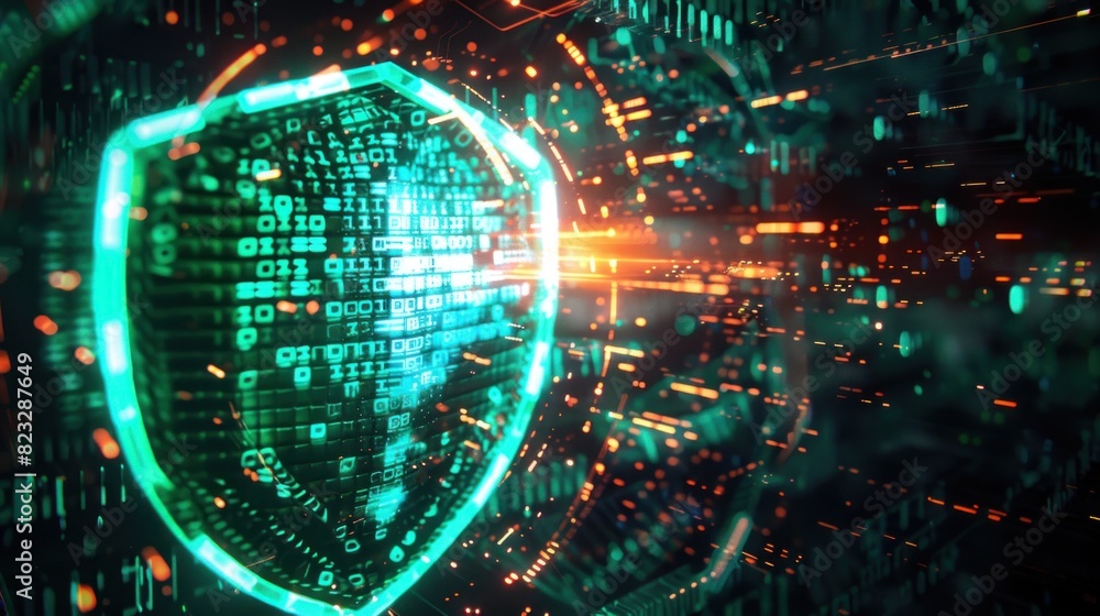 digital shield icon cyber security network Cyber attack protection and the concept of business data privacy
digital shield icon cyber security network Cyber attack protection and the concept of business data privacy