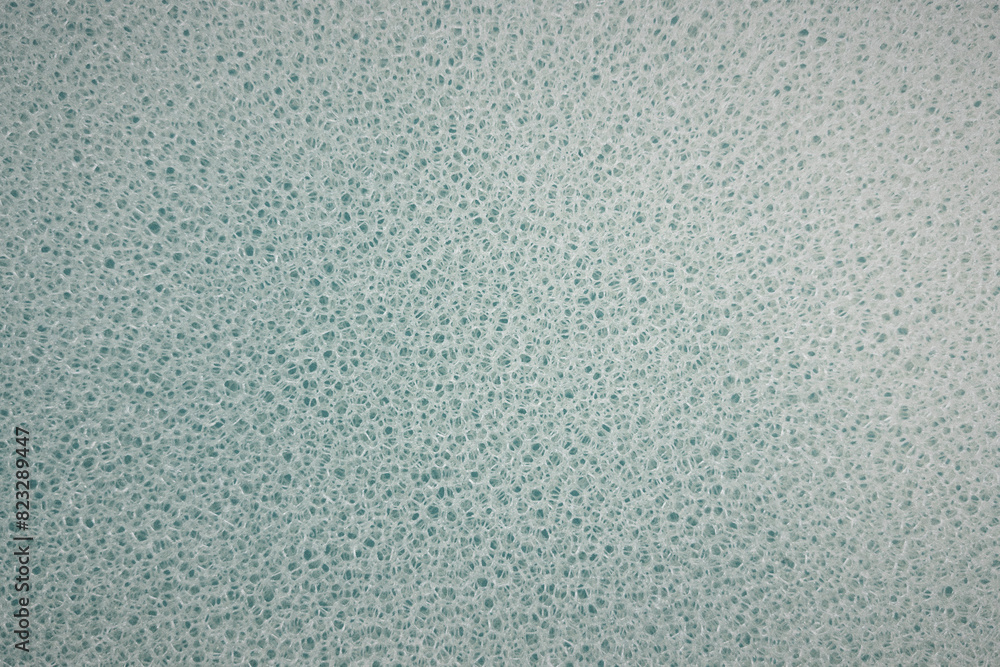 Full frame close up detail holes in pale blue sponge
Full frame close up detail holes in pale blue sponge