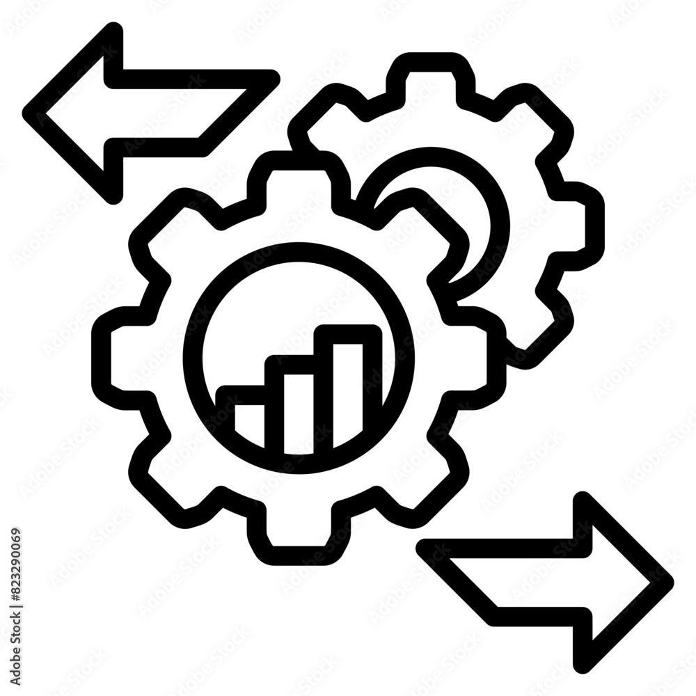 Process Optimization Icon Element For Design Process Optimization Icon Element For Design