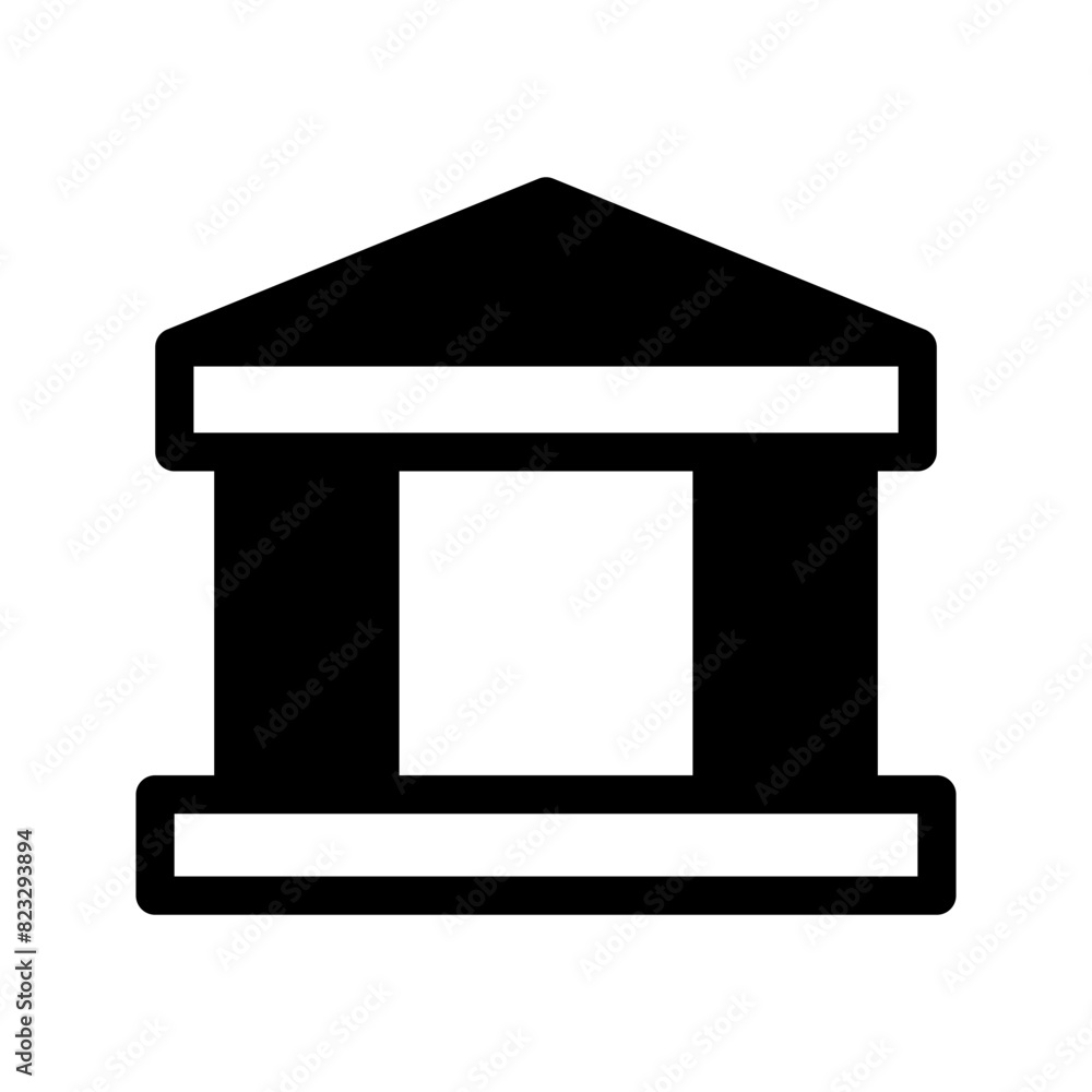 Bank Icon Vector Symbol Design Illustration Bank Icon Vector Symbol Design Illustration