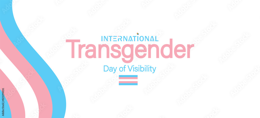 Fototapeta premium Beautiful Design an International Transgender Day of Visibility