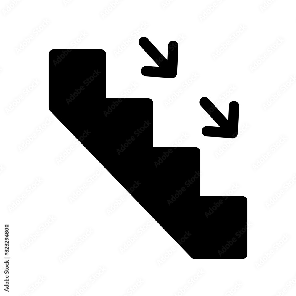 Downstairs Icon Vector Symbol Design Illustration Downstairs Icon Vector Symbol Design Illustration