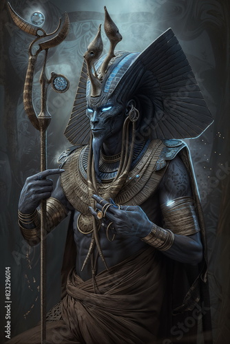 ancient egyptian undead pharaoh, alien, priest © Евгений Высоцкий