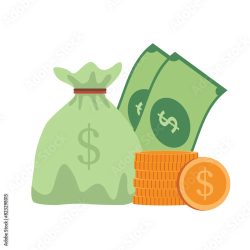 Dollar money illustration